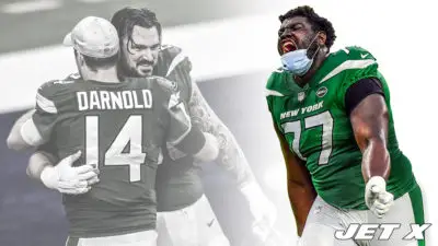 Sam Darnold, Connor McGovern, Mekhi Becton