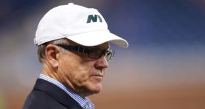 DETROIT, MI - AUGUST 13: New York Jets owner Woody Johnson watches the pregame warm ups prior to the start of the preseason game against the Detroit Lions on August 13, 2015 at Ford Field Detroit, Michigan. The Lions defeated the Jets 23-3.