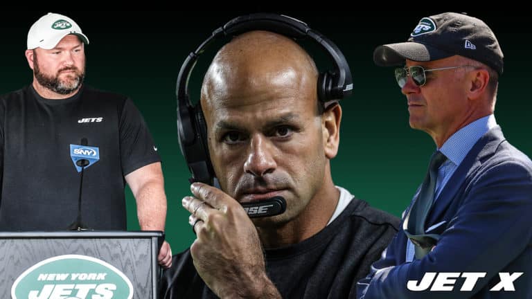Joe Douglas, Robert Saleh, Christopher Johnson