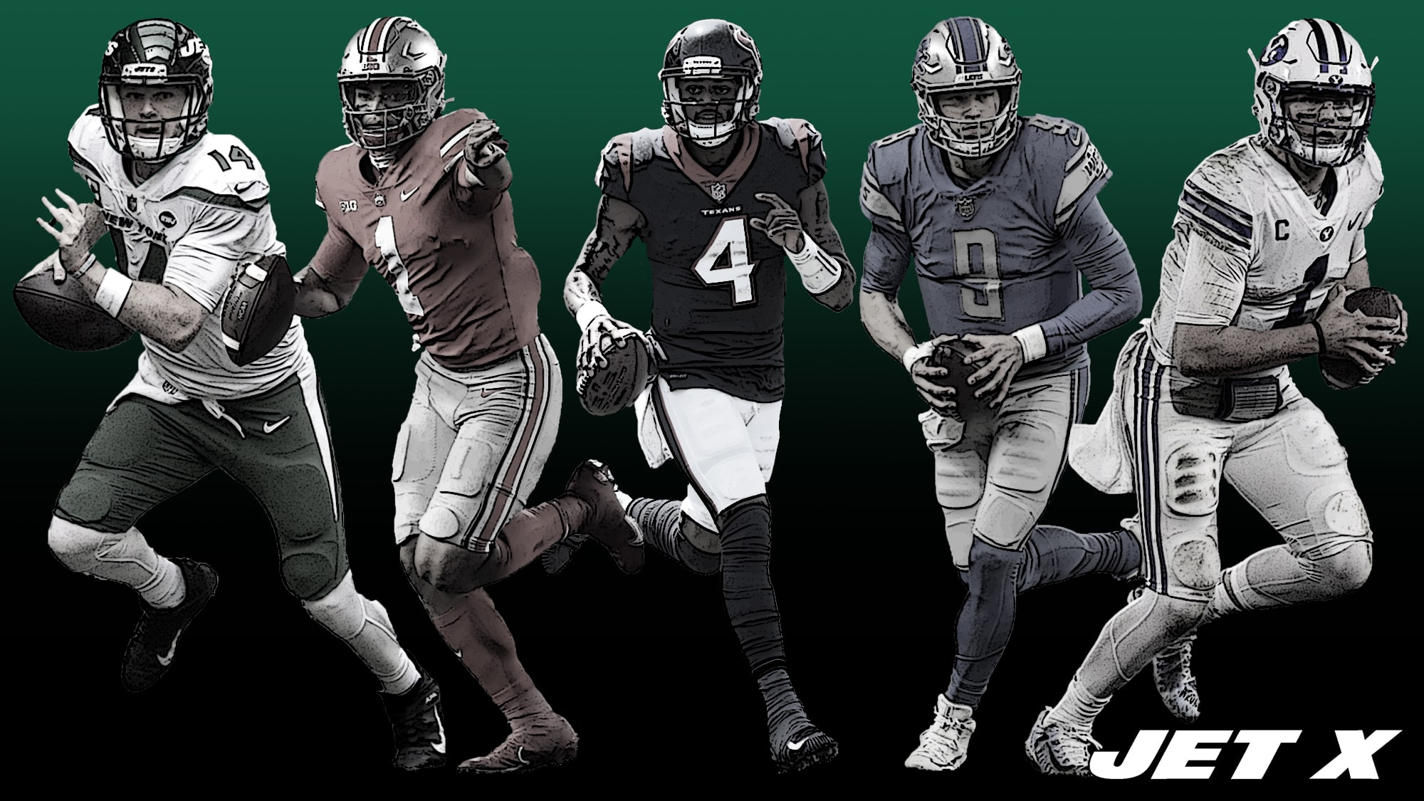 New York Jets quarterback options: Sam Darnold, Justin Fields, Deshaun Watson, Matthew Stafford, Zach Wilson