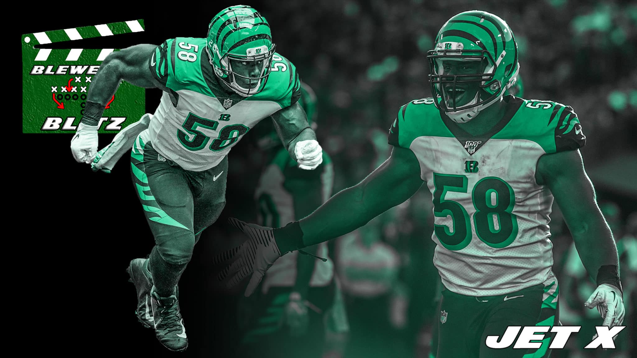 Download New York Jets' Carl Lawson Wallpaper