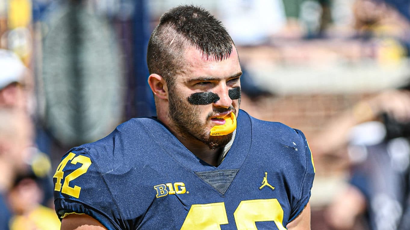 New York Jets showing interest in Michigan TE/FB Ben Mason (Report)