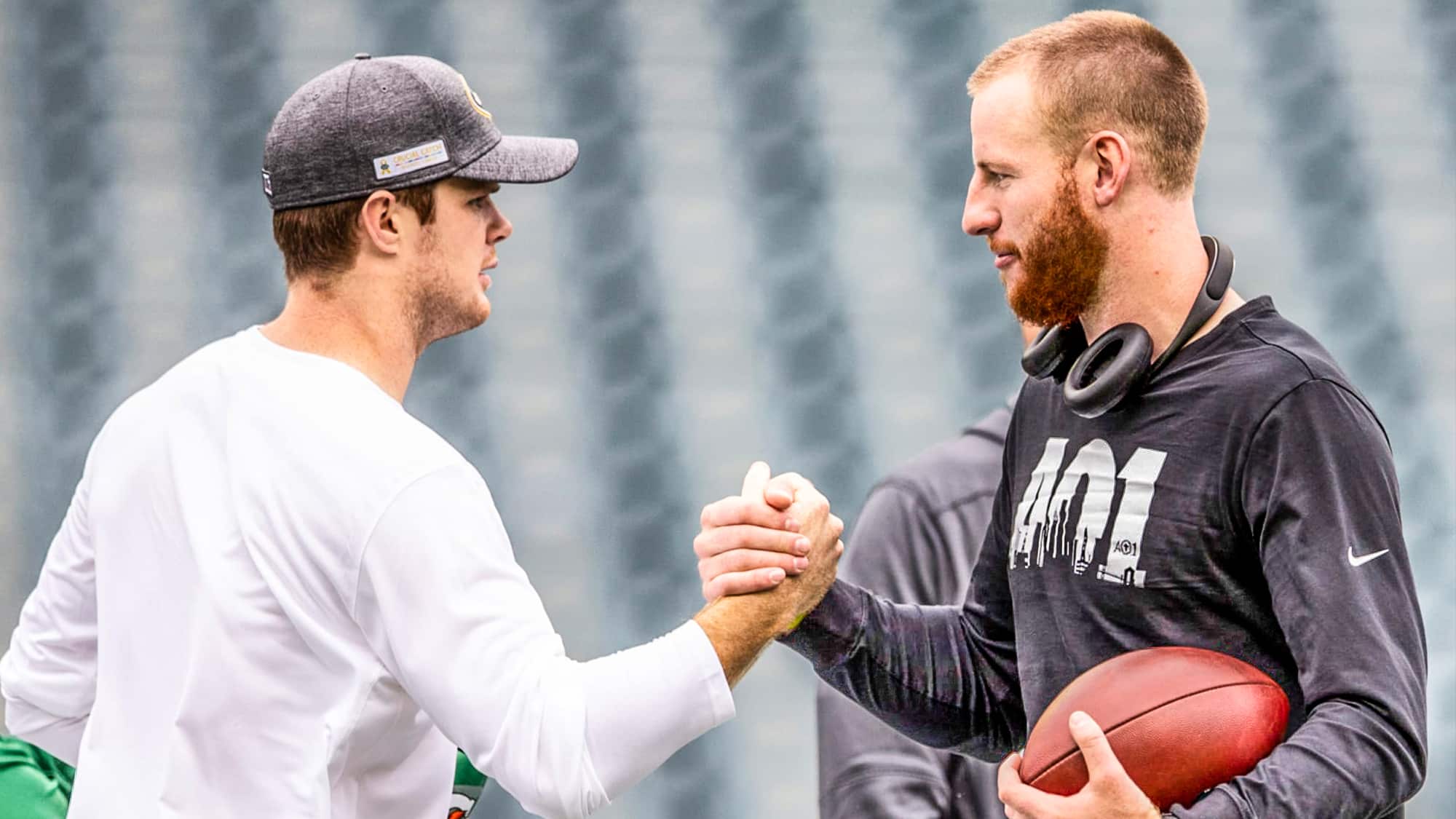 Sam Darnold and Carson Wentz