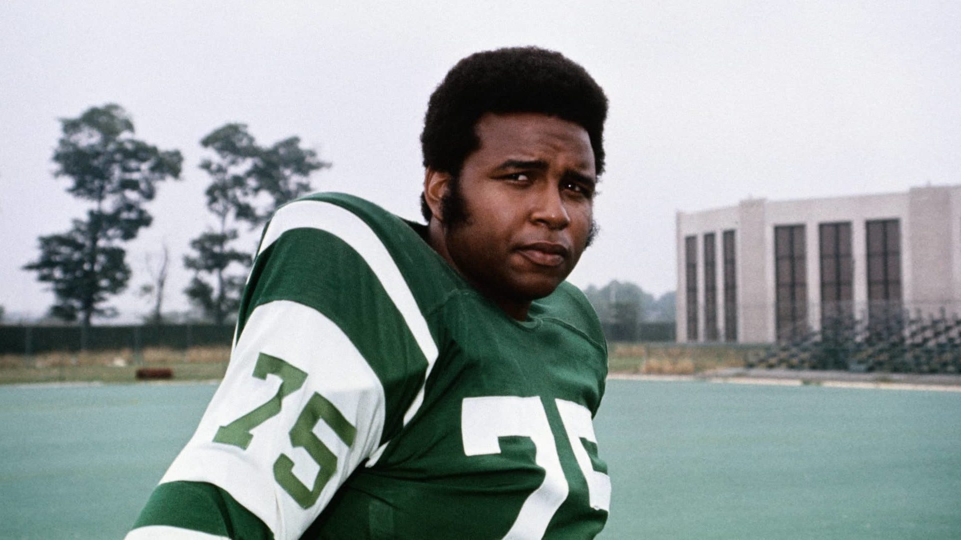 Winston Hill of the N.Y. Jets at a practice session at Hofstra University.