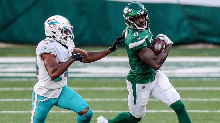 Denzel Mims is a top breakout candidate at PFF.