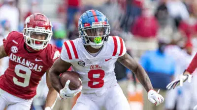 NY Jets rookie Elijah Moore's 2021 Madden NFL 22 rating was revealed.