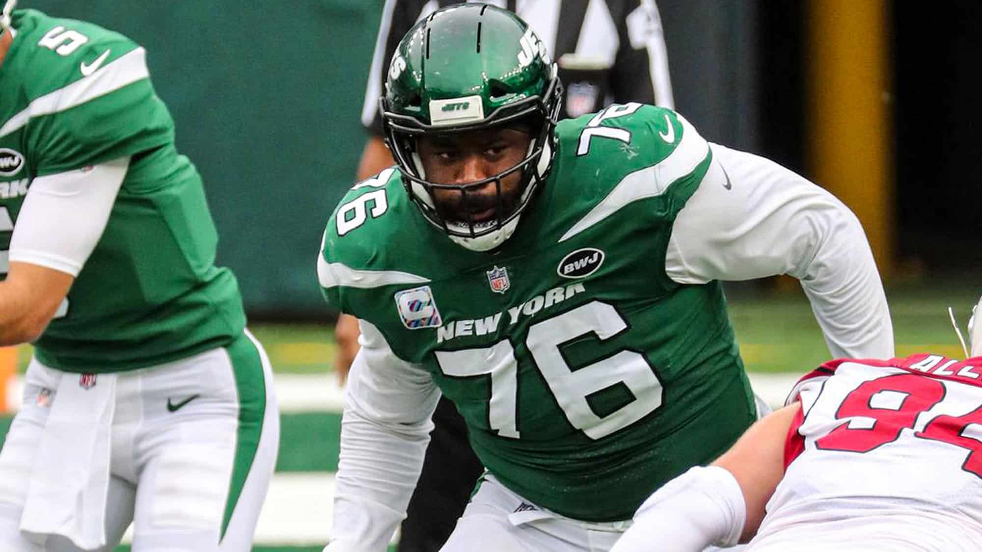 George Fant has been placed on the NY Jets' COVID list prior to the start of 2021 training camp.