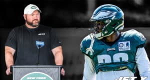 Joe Douglas and the New York Jets will hold a joint practice in late August 2021 with Miles Sanders and the Philadelphia Eagles in Florham Park, NJ.