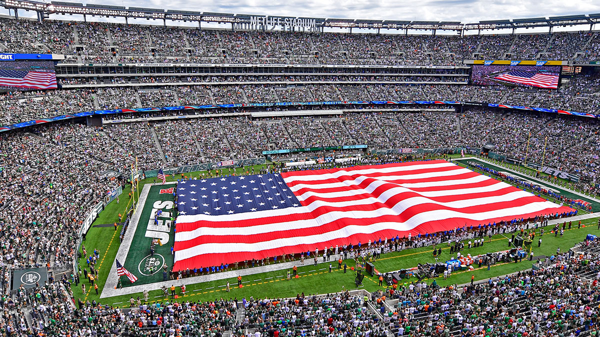 MetLife Stadium, Flag, NY Jets