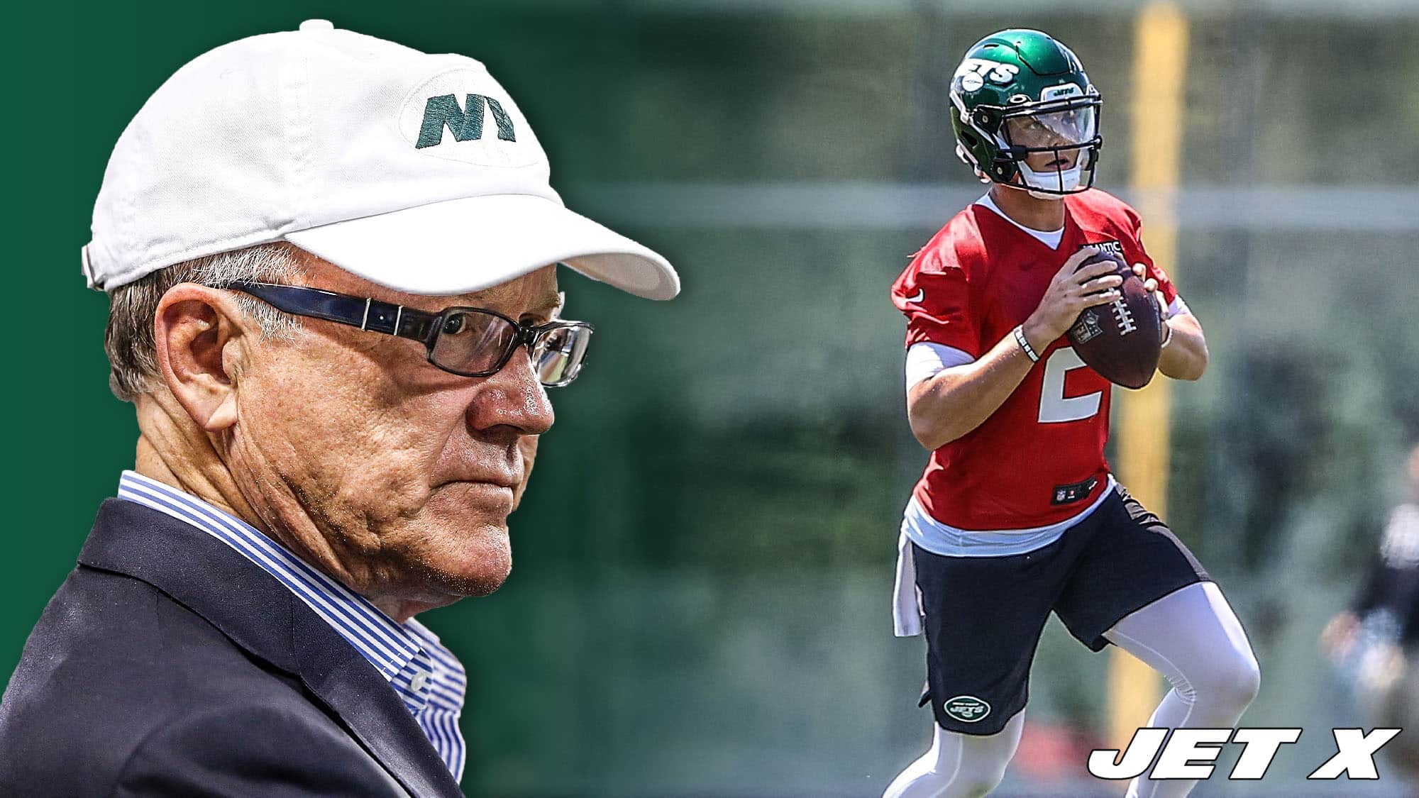 Woody Johnson shared a video of young NY Jets stars Zach Wilson and Elijah Moore making a great throw and catch..