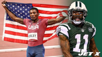 Fred Kerley, cousin of former NY Jets WR Jeremy Kerley, won a silver medal at the 2021 Tokyo Olympic Games.