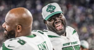 Mekhi Becton hints at potential NY Jets throwback jerseys