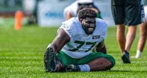 Mekhi Becton, NY Jets, Film, PFF Grade, Preseason 2021