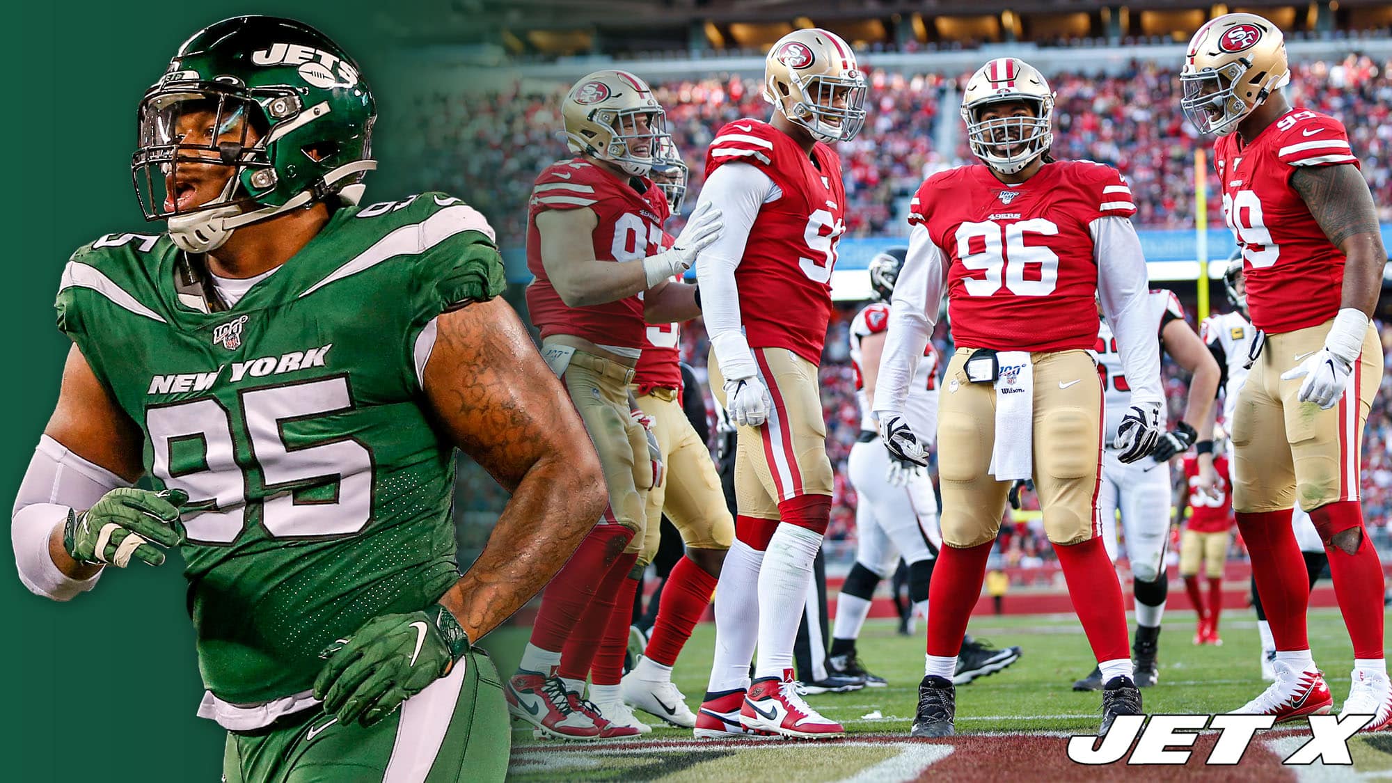 Can Quinnen Williams' NY Jets line match Robert Saleh's 2019 Niners unit?