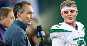 Zach Wilson, NY Jets, Cris Collinsworth, Aaron Rodgers