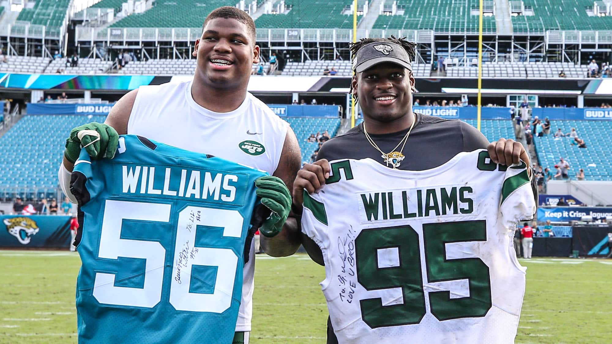 Quinnen Williams, Quincy Williams, NY Jets, Jacksonville Jaguars