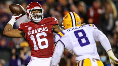 Treylon Burks, Arkansas, Draft, New York Jets, WR