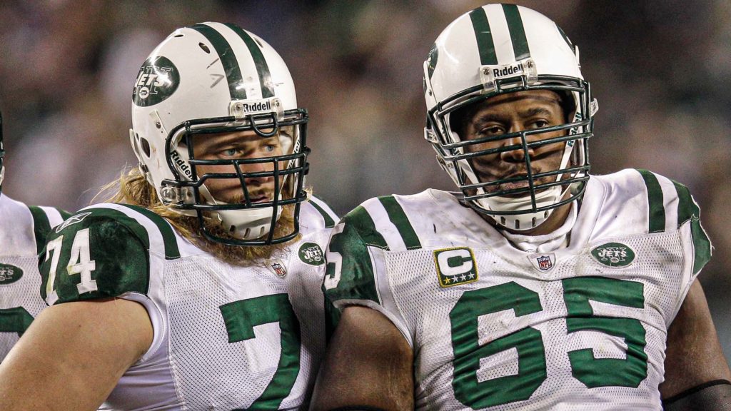 Brandon Moore, Nick Mangold, NY Jets