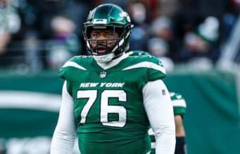 George Fant, New York Jets, PFF Grade, Trade, Contract