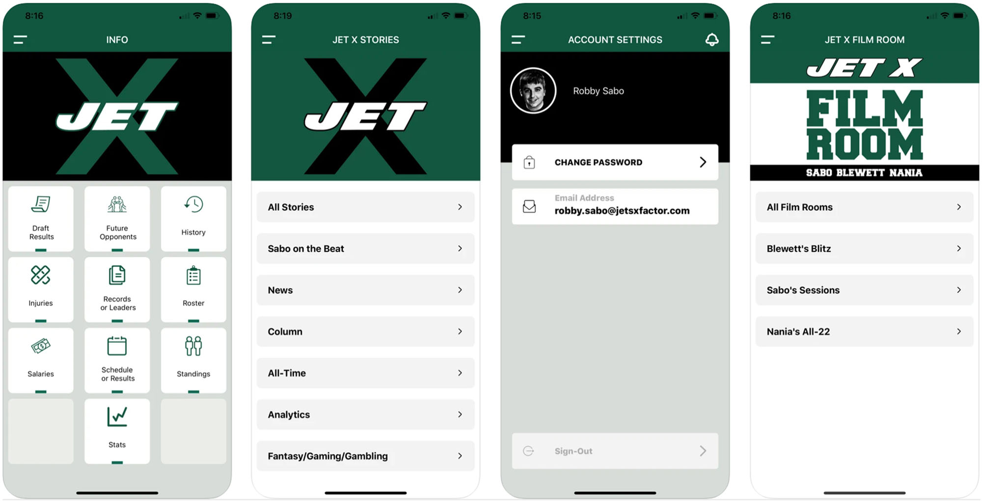 Jets X Mobile, App Store