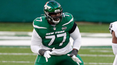 Mekhi Becton, NY Jets, Shirt, Big Bust, Twitter