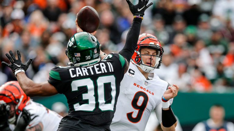 Michael Carter II, Joe Burrow, New York Jets, Cincinnati Bengals, 2021, 2022