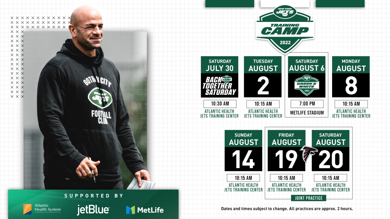 NY Jets announce public training camp dates for 2023