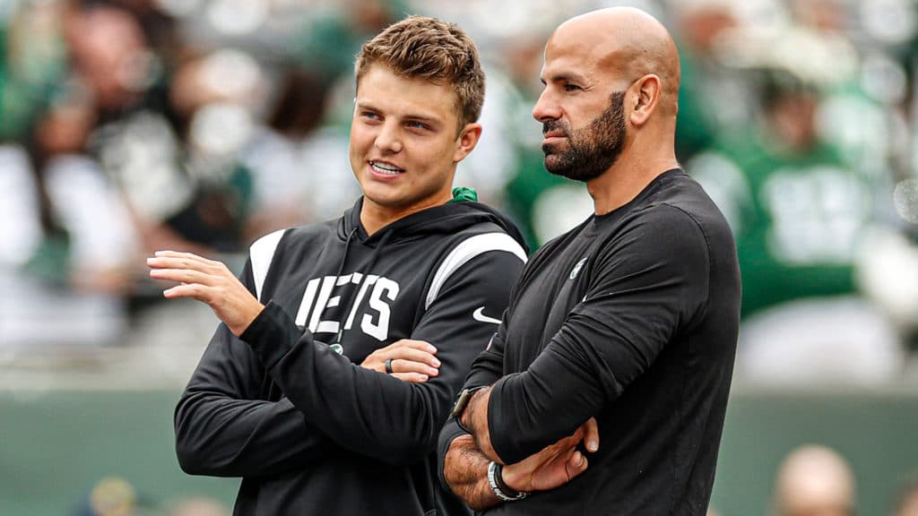 Robert Saleh, Zach Wilson, NY Jets