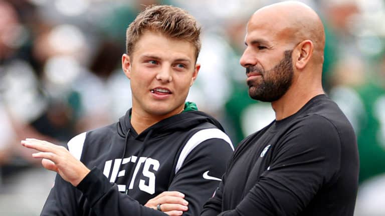 Zach Wilson, Robert Saleh, NY Jets, Bench