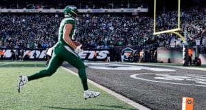 East Rutherford, New Jersey, USA. 27th Dec, 2020. New York Jets wide  receiver BRAXTON BERRIOS (10) New York Jets defensive tackle FOLEY FATUKASI  (94) and New York Jets offensive tackle MEKHI BECTON (