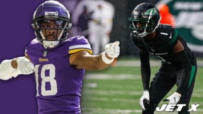 Sauce Gardner, Justin Jefferson, NY Jets, Vikings