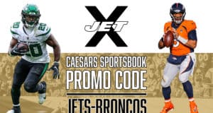 Caesars Sportsbook Promo Code, New York Jets, Denver Broncos, Breece Hall, Russell Wilson
