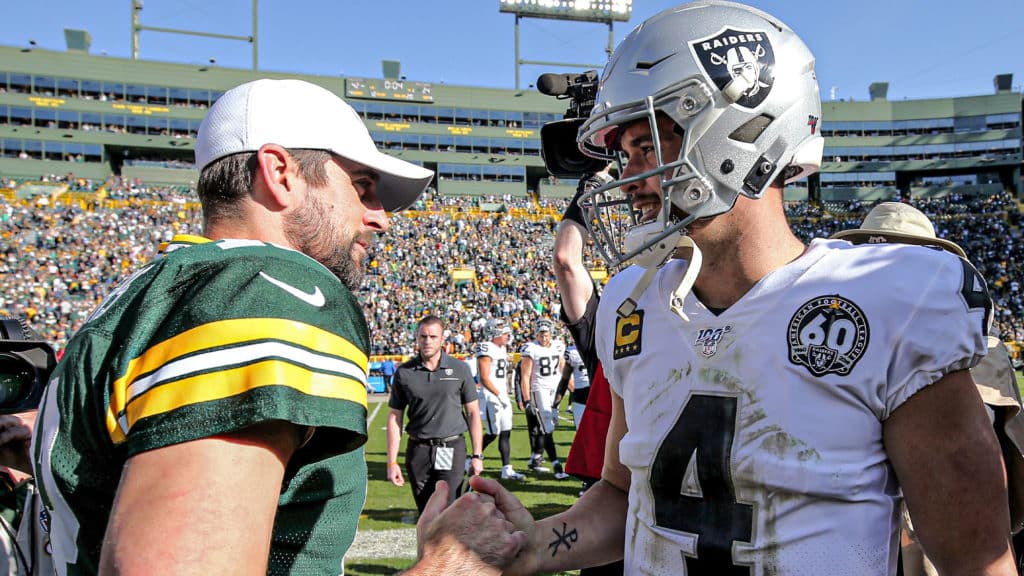 Derek Carr, Aaron Rodgers, NY Jets