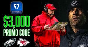 FanDuel Promo Code, $3,000 No-Sweat First Bet, Super Bowl 57, Eagles vs. Chiefs, Andy Reid, Nick Sirianni