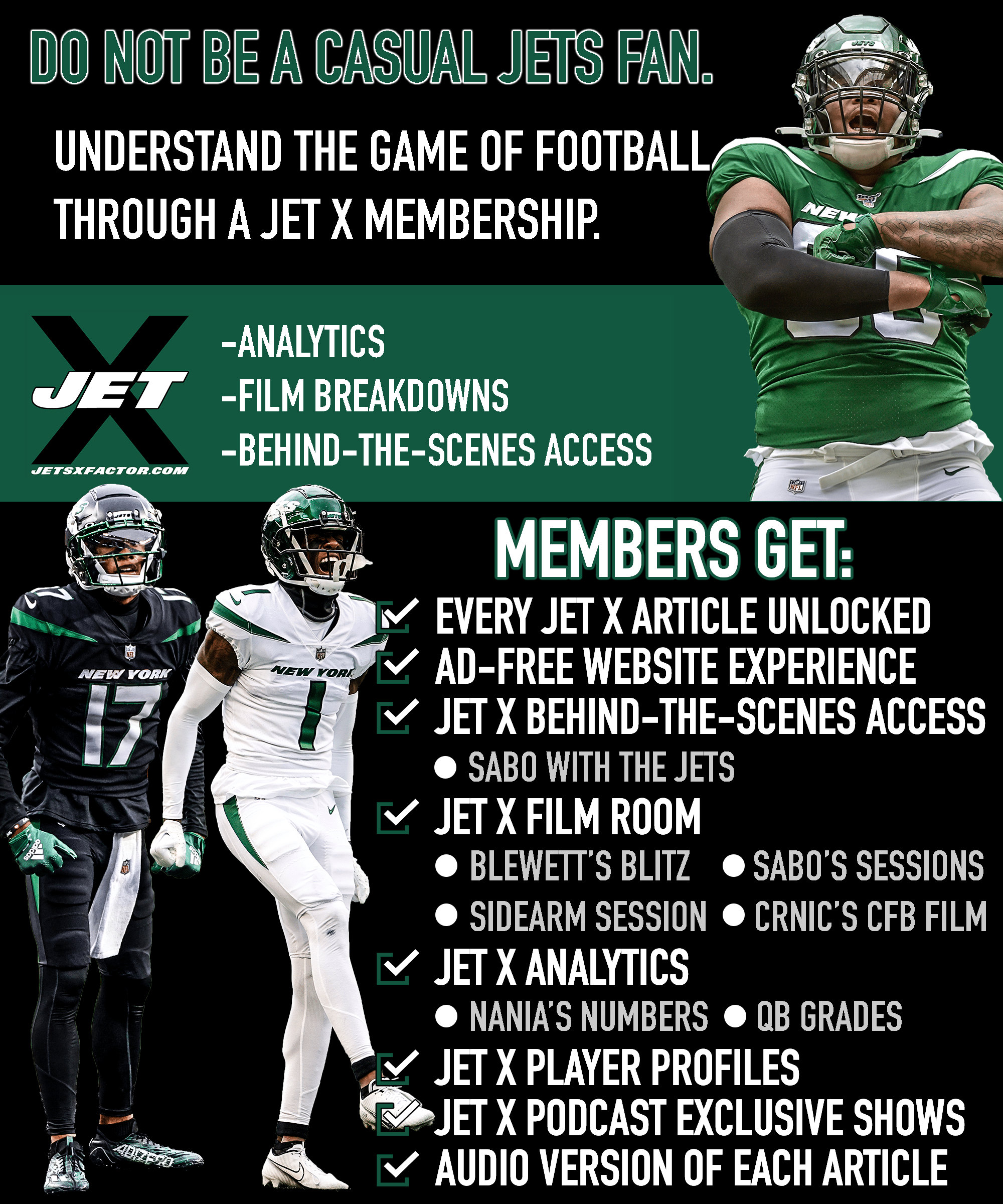 Jets X-Factor Membership