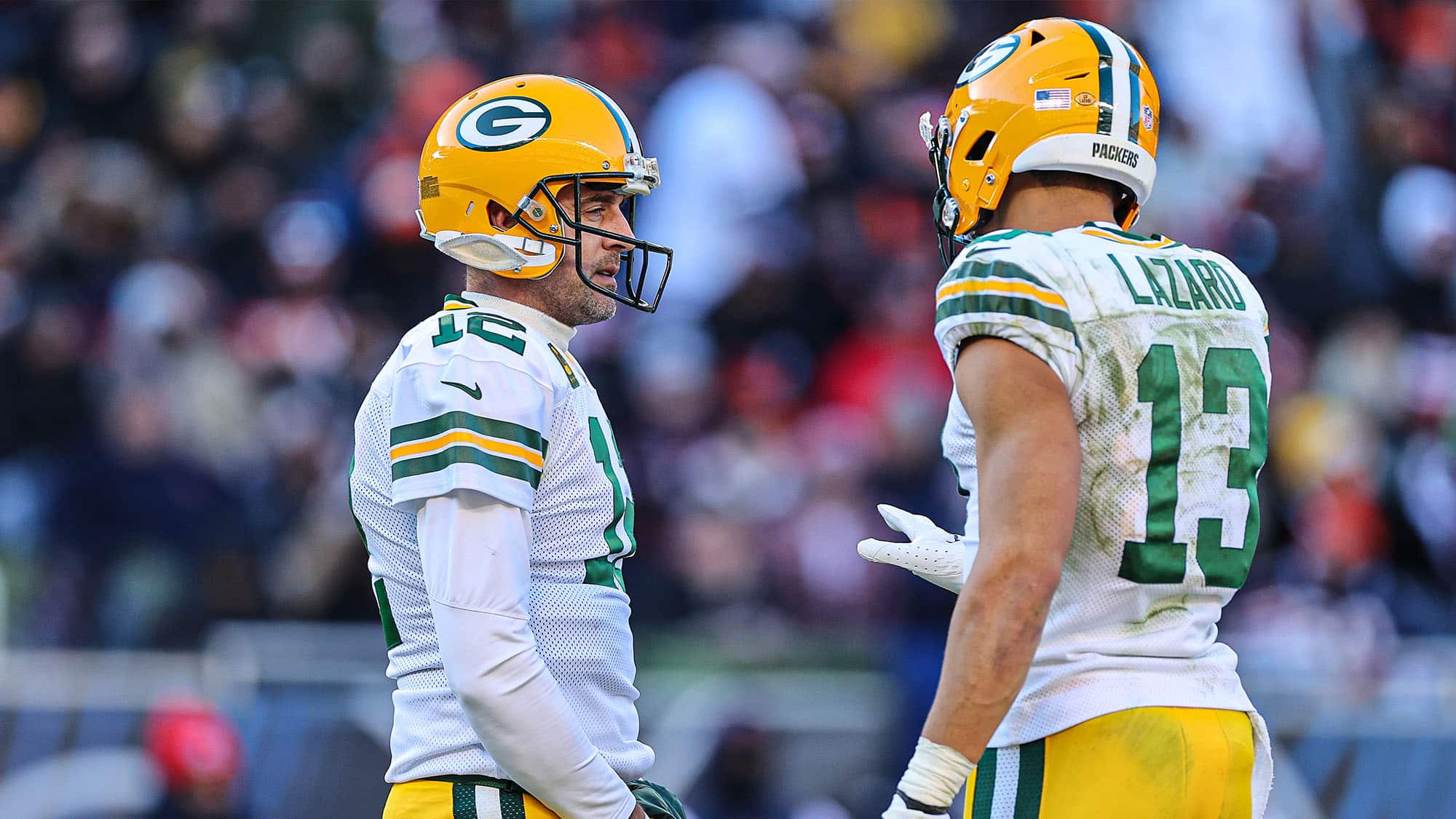 Aaron Rodgers, Allen Lazard, New York Jets