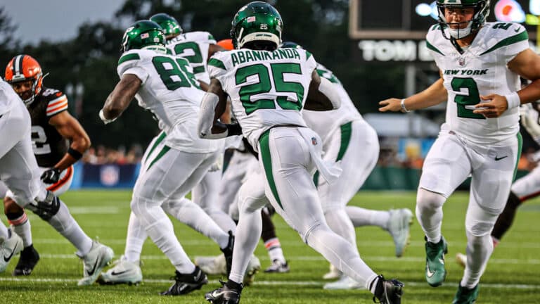 Israel Abanikanda, NY Jets, Stats