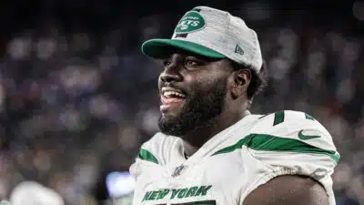 Mekhi Becton, NY Jets, Film, HOF, Game, Preseason, 2023