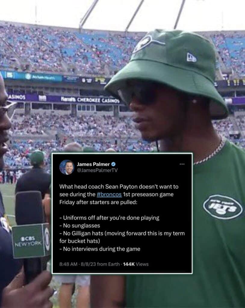 NY Jets WR Garrett Wilson trolls Sean Payton with hilarious in