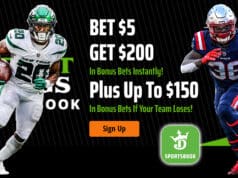 DraftKings Promo Code, $200 Instant Bonus, New York Jets vs. New England Patriots