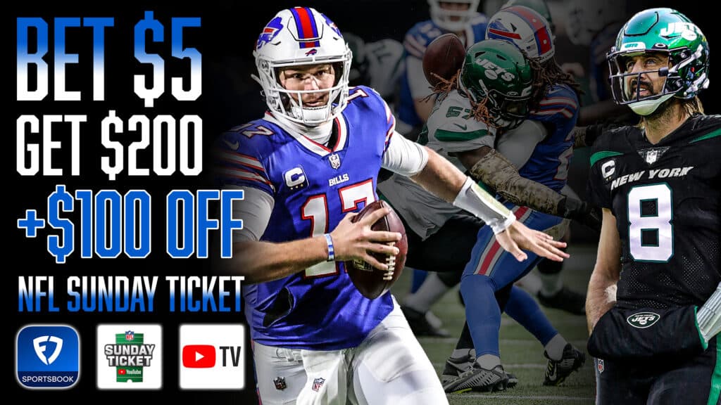 FanDuel Promo Code, Bet $5-Get $200 Sportsbook Bonus + $100 off NFL Sunday Ticket