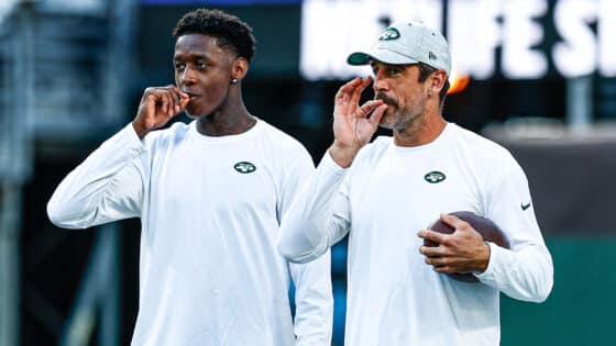 Sauce Gardner, Aaron Rodgers, Smoke Handshake, NY Jets
