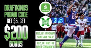 DraftKings Sportsbook Promo, Bet $5 and Get $200 Instant Bonus, Plus a No Sweat Same-Game Parlay, NFL Week 7
