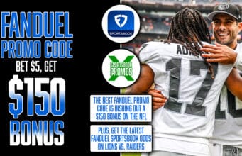 FanDuel Promo Code, Bet $5 and Get $150 Instant Bonus, NFL Odds, Lions vs. Raiders