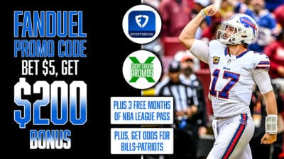FanDuel Promo Code, Bet $5 and Get $200 Instant Bonus, Plus 3 Free Months of NBA League Pass