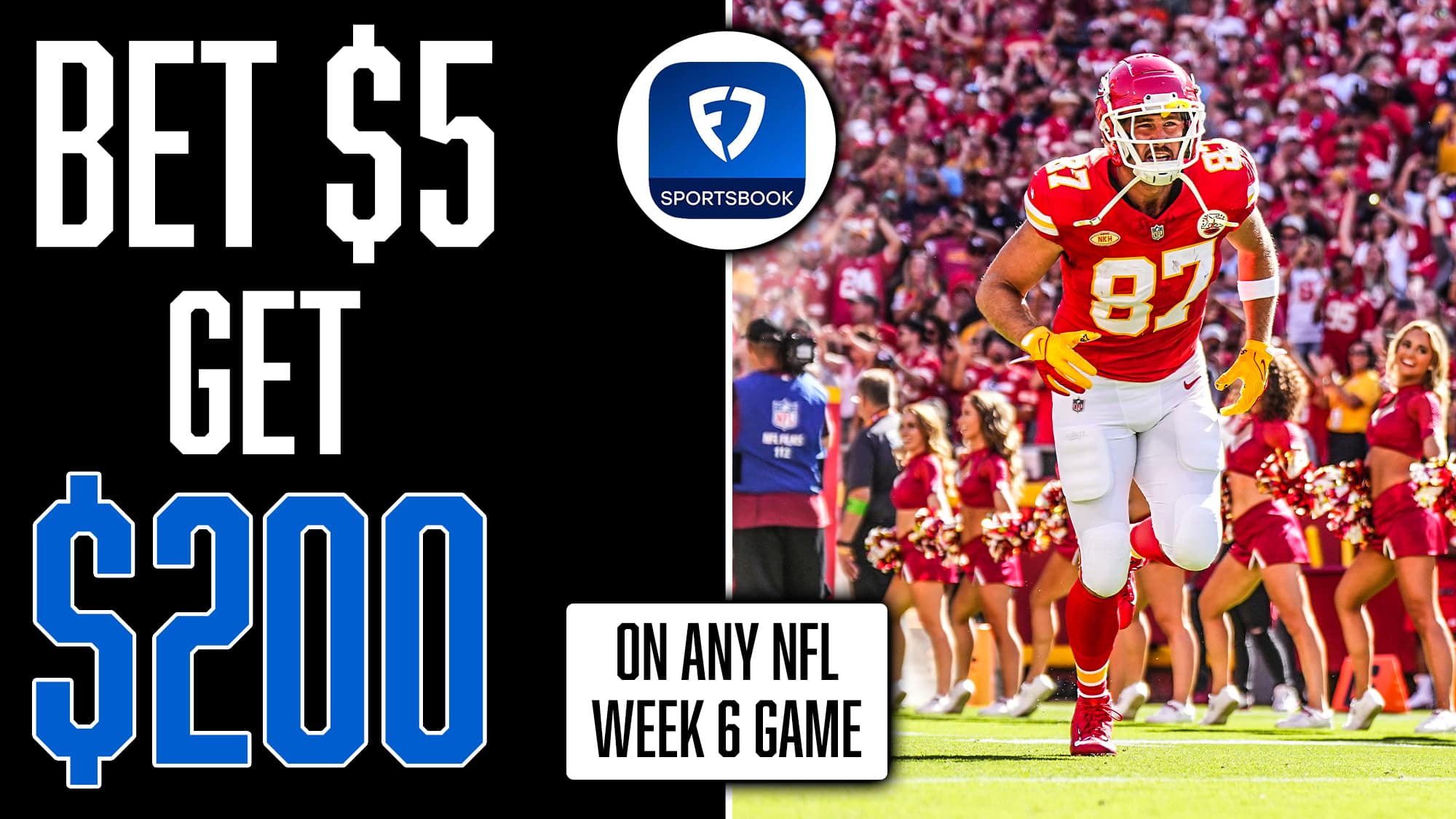 FanDuel Promo Code: Bet $5, Get $200 Instant Bonus, Chiefs vs. Broncos, NFL Week 6
