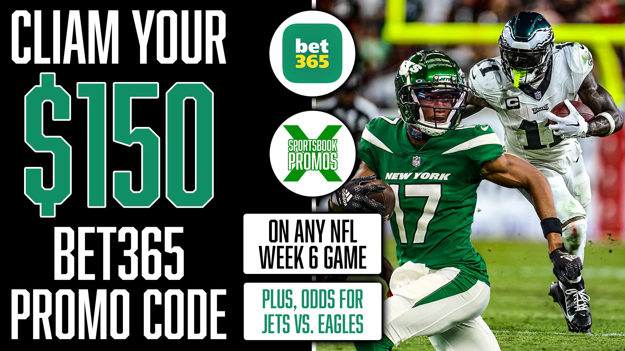 bet365 Promo Code, Get $150 Sportsbook Bonus, NFL Week 6