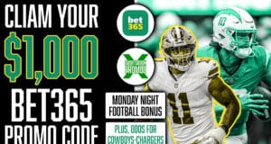 bet365 Promo Code, Get $1,000 Sportsbook Bonus, NFL, Dallas Cowboys vs. Los Angeles Chargers