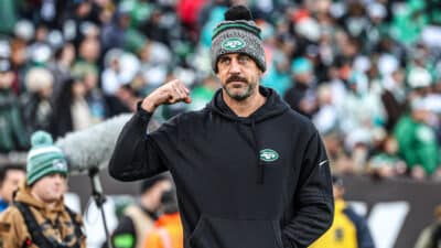 Aaron Rodgers, NY Jets, Media, Interview, Practice