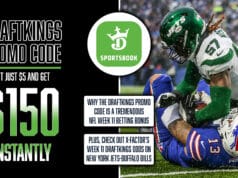 DraftKings Promo Code, Get $150 Instant Bonus, NFL Week 11, Jets-Bills Odds